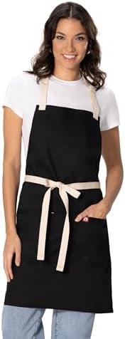Chef Works Unisex Ridgewood Apron, Black, One Size