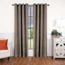 BNM Room Darkening Blackout Curtain Panels, Drapes for Kitchen, Bedroom, Office, Living Room Windows, Window Treatment Accents, Linen Pattern Blackout Curtains, Set of 2, 52" x 84", Coriander