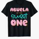Abuela of The Sweet One First Birthday Matching Family Donut T-Shirt M