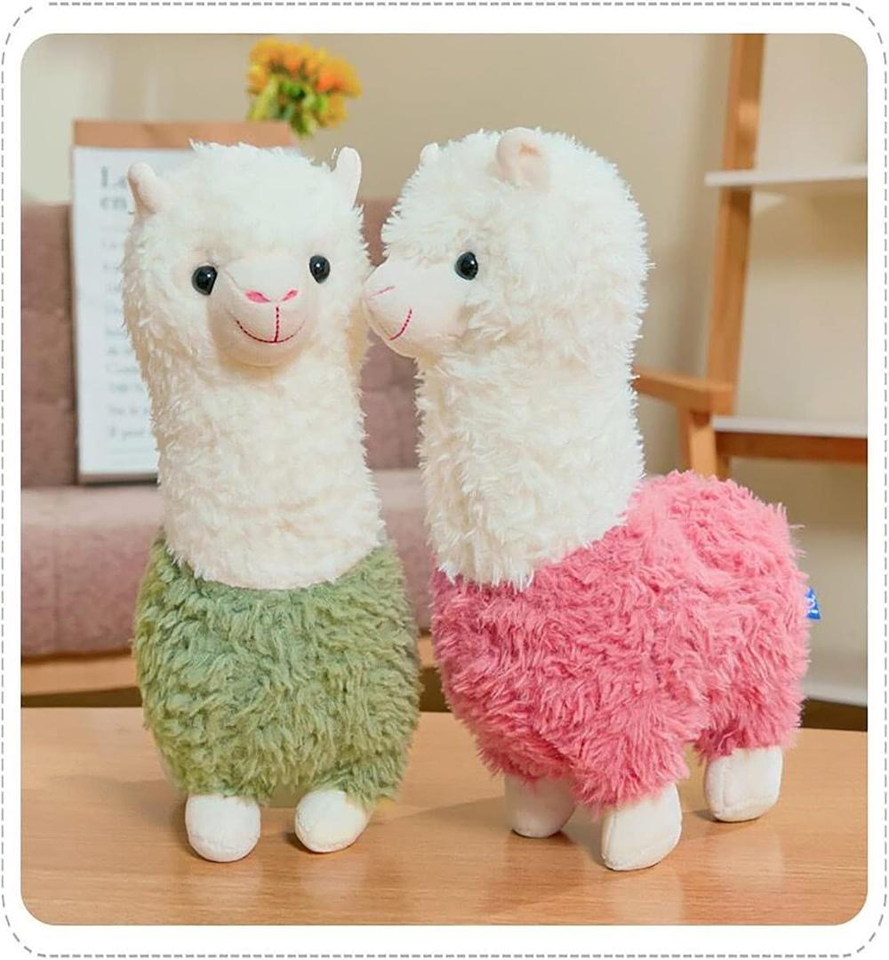 Llama Stuffed Animal Cute Llama Plush Alpaca Toy 9.8 inch for Girls Boys 2 Pieces(Alpaca)