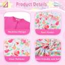 17pcs Old Lady Costume for Kids Girls 100 Day of School Costume Girls Grandma Costume Dress Up with Accessories (3-5 Years)