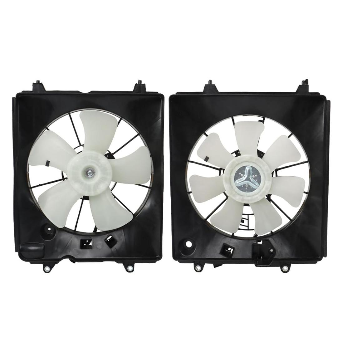 Silscvtt 2 Pcs Radiator Cooling Fan and A/C Condenser Fan Set HO3115155 Replacement for Honda CR-V 2010-2011