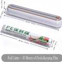 EasyCutter- The Premium Effortless Cling Film Dispenser for Every Kitchen by COZYTO (Amazing Gray)