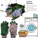 Thorn Proof&Puncture Resistant Gardening Gloves with Grip,Garden Glove for Women, Leather Yard Work Gifts (Medium, 1 Pair Per Pack-green+2florals)
