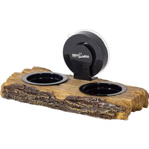 REPTI ZOO Turtle Basking Platform or Reptile Feeding Ledge with Suction Cup, Resin Flat Ramp for Turtle Reptile Chameleon Use