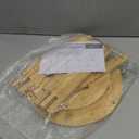 2 Tier Round Bamboo Plant Stands Shelf Indoor , Wooden Corner Flower Pot Stands Shelf, Tall Plant Pedestal Holder Rack in Living Room Patio Balcony Outdoor, D12 H23.6 Inch