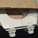 Bemis 500EC Durable Wood Toilet Seat with Easy Clean Hinges, Made in USA, Round, Bone