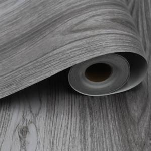 Peel and Stick Floor Tile - 11.8" X 118" Grey Vinyl Flooring Roll, Wood Grain Textured with Waterproof, Slip-Resistant - for Bathroom, Rv 2 pack