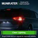munirater Right Tail Light Assembly Replacement for Sienna 2011 2012 2013 2014 Rear Taillight Outer Passenger Side