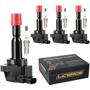 Set of 3 Ignition Coil Pack and Spark Plugs Fits for 2007 2008 Honda Fit 1.5 L4 Spark Plugs Coil Packs Replaces# UF581