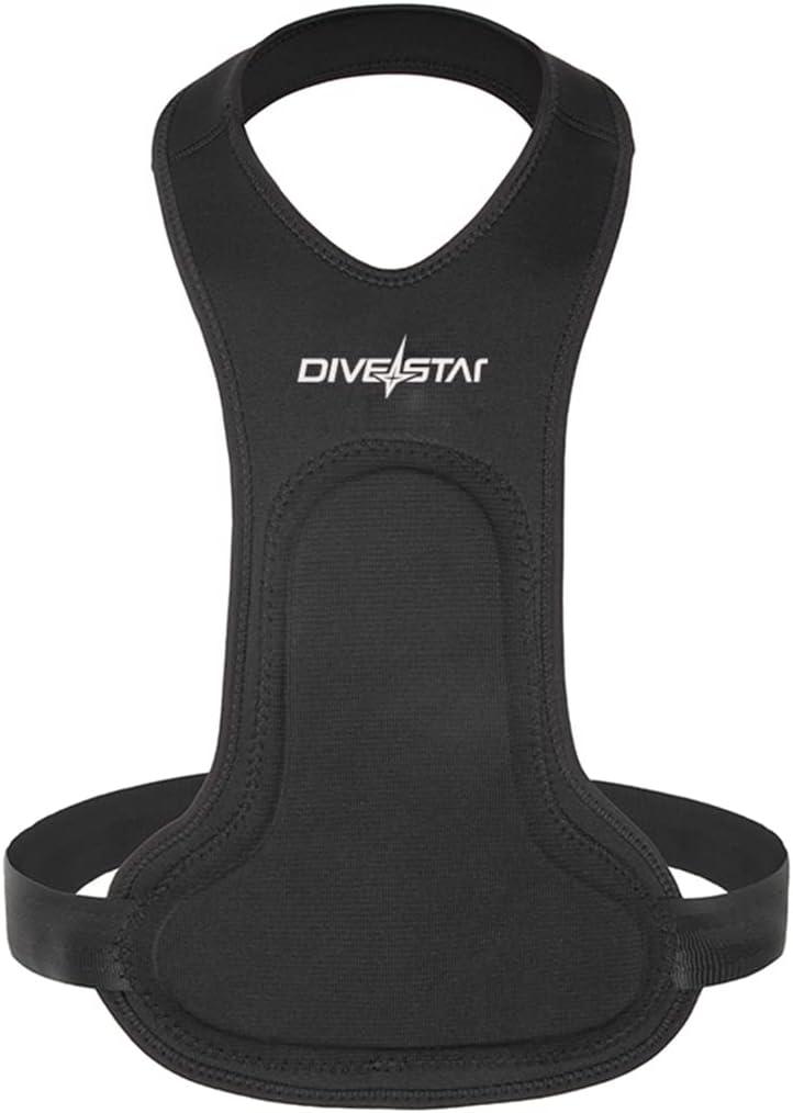 Neoprene Spearfishing Chest Pad for Men Women,Chest Loading Pad Protective Speargun Top Diving Vest for Fishing Hunting Scuba Spearfishing (One Size(Adjustable), Black)