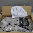 12 Pockets Countertop Rotating Greeting Card Rack with 200 Clear Resealable Polypropylene Bags 3 Tier Metal Display Stand Spinning Floor Stand Pocket Rotating Holder for Stickers Showcase (Black)