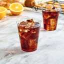JOLLY CHEF 8 oz Clear Disposable Plastic Cups, 200 Pack Heavy-duty Clear Plastic Cups Perfect for Wedding, Thanksgiving, Christmas, Halloween Party