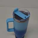 40 oz Insulated Tumbler – Insulated Tumbler with Handle - Enjoy Your Drinks in Style (Gradient Blue)