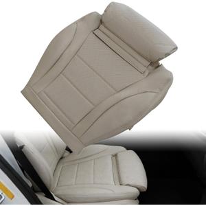Priprilod Driver Bottom Replacement Microfiber Leather Seat Cover Light Tan Compatible with Mercedes Benz C250 C300 C350 C350e C400 2015-2021 Fit for Mercedes Benz GLC300 GLC300e GLC350e 2016-2021
