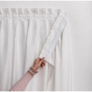 Self Adhesive Sheer Voile Curtain Faux Linen No Drilling Window Curtain,Smooth Elegant Voile Light Filtering Sheer Curtain for Bedroom Living Room Yard (White,35x35inch)