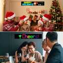 Large Programmable Indoor Windows LED Signs, P10 Resolution LED Sign, Bluetooth APP, for Cars, Business, Bars, Gaming Rooms, Restaurants, Festivals (39"x 8")