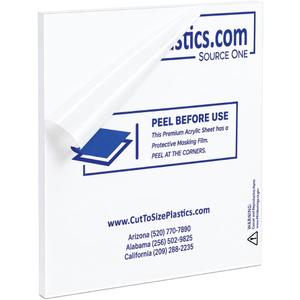 3/8 th Inch Thick Acrylic Plexiglass Sheet, Clear Heavy Duty (10" X 10")