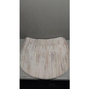 KIMODE Anti Fatigue Kitchen Mats for Floor, Abstract Half Moon Kitchen Rug 18"x28", Grey Ergonomic Standing Desk Mat, Memory Foam Kitchen Floor Mats for Laundry Office Sink, Set 2 (Light Brown/Multi)