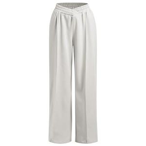 Sweatpants Wide Leg for Women High Waist Lounge Wear Casual Straight Leg Sports Trousers V Crossover Loose Fit Stretchy Trendy Jogger Pants Sweatpants Women Baggy Workout Dance Pants Light Gray S