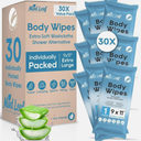 Mint Leaf Body Wipes 9x11" Extra Large