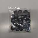 M12x1.25 Black 6 Spline Lug Nuts - Anti-Theft, 1.38" Long, Set of 20 - Acorn Aftermarket Wheel Lug Nuts