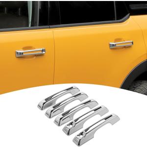 for Bronco Sport Door Handle Cover Chrome for Ford Bronco Sport 2021-2024 Chrome Exterior Accessories 5pcs