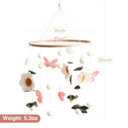 Baby Crib Mobile for Boys and Girls, Floral Mobile for Crib, Butterfly and Flower Nursery Decor, Crib Hanging Toy for Newborn