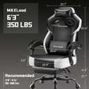 GTPLAYER Gaming Chair for Adults, Ergonomic Big & Tall Chair, Jet Black