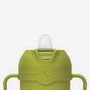 Comotomo Toddler Tumbler 8oz Insulated Sippy Cup with Silicone Straw and Spout, Green