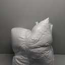 puredown Euro Pillow Inserts 24 x 24 (Pack of 2, White), Feather Down Pillow Stuffer, White Throw Pillows for Bed, Couch, and Cushion