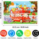 Puzzles for Kids Ages 4-8, 14 Pack Wooden Jigsaw Puzzles 30 Pieces Preschool Educational Learning Toys Set for Toddler Boys and Girls Stocking Stuffers