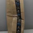 VELIMAX Reeded Glass Privacy Film, Frosted Window Vinyl, 3D Decorative Window Decals Non Adhesive for Bathroom Living Room 29.5x157.4 inches