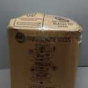 Majestic Pet 40 Inch Bagel Calming Dog Bed Washable  Cozy Soft Round Dog Bed with Spine Support for Dogs to Rest Their Head - Fluffy Donut Puppy Mat 40x29x9 (Inch) Large  Tan (Palette Heathered Tan)