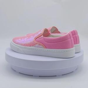 Toddler Sneakers for Girls Slip On Canvas Walking Shoes, Size 37.5