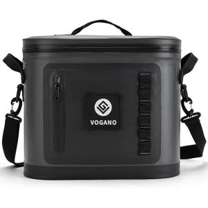 Soft Cooler - Insulated Leak-Proof Cooler Bag with Waterproof Zipper | 28 Can Portable Ice Chest for Camping, Beach, Travel, Picnic, Fishing (Dark Grey)