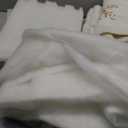 MJartoria Christmas White Tree Collar 30 Inch, Snowflake White Tree Ring, Christmas Tree Skirt for Artificial Christmas Tree, Rustic Holiday Party Indoor Decoration (White-Snowflake)