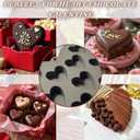Heart Shaped Cake Pans Heart Silicone Mold for Baking, Large 2 Inches Molds, 10 Cavities Suitable for Ice Cube, Chocolate Mold, Valentines Silicone Molds (2, Grey) (Gray)