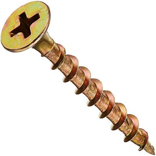Hillman 47671 6-Inch x 1-1/4-Inch All Purpose Wood Screw with Phillips Drive, 1-Pound,yellow