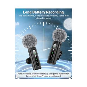 USB C Lavalier Microphone Wireless Mini Mic for Type-C Android Phone/Tablet/PC Video Recording Clip-on Mics with Rotatable Clip&Denoise Recording, Ideal for Vlog Tiktok Youtube Podcast Content Creator