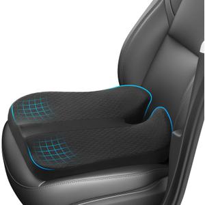 Anzhixiu Elevated Car Seat Cushion for Improved View Reduces Lower Back Pressure & Supports Spine Ideal for Long Trips Black Truck Seat Cushion