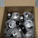 360 Rotating Spice Rack, 6PC Spinning Glass Spice Jars Suitable for kitchen countertops, spice storage, cooking, outdoor BBQ,(Spices Not Included)