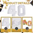 40 Set Cardboard Number for Charcuterie 10.2'' Fillable Tray Charcuterie Paper Box for 40th Birthday Anniversary Party Decorations Chocolate Candy Cupcake Container