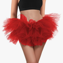 BFONS Tutus for Women Adult 5 Layered Tutu Tulle Skirts Costumes for Womens Tutu Skirts for Girls Teens Halloween Ballet