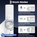 FEELSO Bidet Attachment for Toilet with Filter, Bidet Toilet Seat with Self-Cleaning Dual Nozzle (Frontal/Rear Wash), Ultra-Slim & Non-Electric Bidet Sprayer for Hard Water, Adjustable Water Pressure