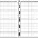 BookFactory Employee Work Schedule Planner/Business Employee Schedule Tracking Notebook/Journal/Log Book - 120 Pages, 6'' x 9'' (BX) (Made in USA)