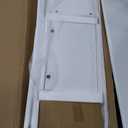 Sideboard with 4 Doors, Mid-Century Console Table with Adjustable Shelves, Accent Cabinet for Entryway, Living Room, Dining Room, Classic White-1