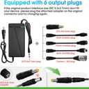 54.6V 5A Charger with 6-in-1 Plug for 48V Lithium Battery Such as Car Truck Lawn Mower Boat Marine Batteries (54.6V5A-(6-in-1 Plug))