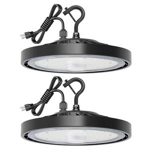 Eilpass LED Shop Lights 100W 16,000LM 5000K Super Bright High Bay Shop Lights with US Cable Plug in for Garage Workshop Warehouse Factory Barn (100W 2Pack)