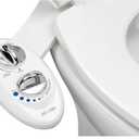 LUXE Bidet NEO 120  Single Nozzle, SelfCleaning, NonElectric Bidet Attachment for Toilet Seat, Adjustable Water Pressure, Rear Wash (White)